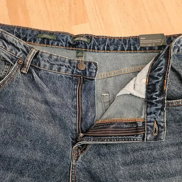 Wild Fable Women's Low-Rise Barrel Jeans Dark Wash sz 17/32" inseam NWT - Picture 11 of 13